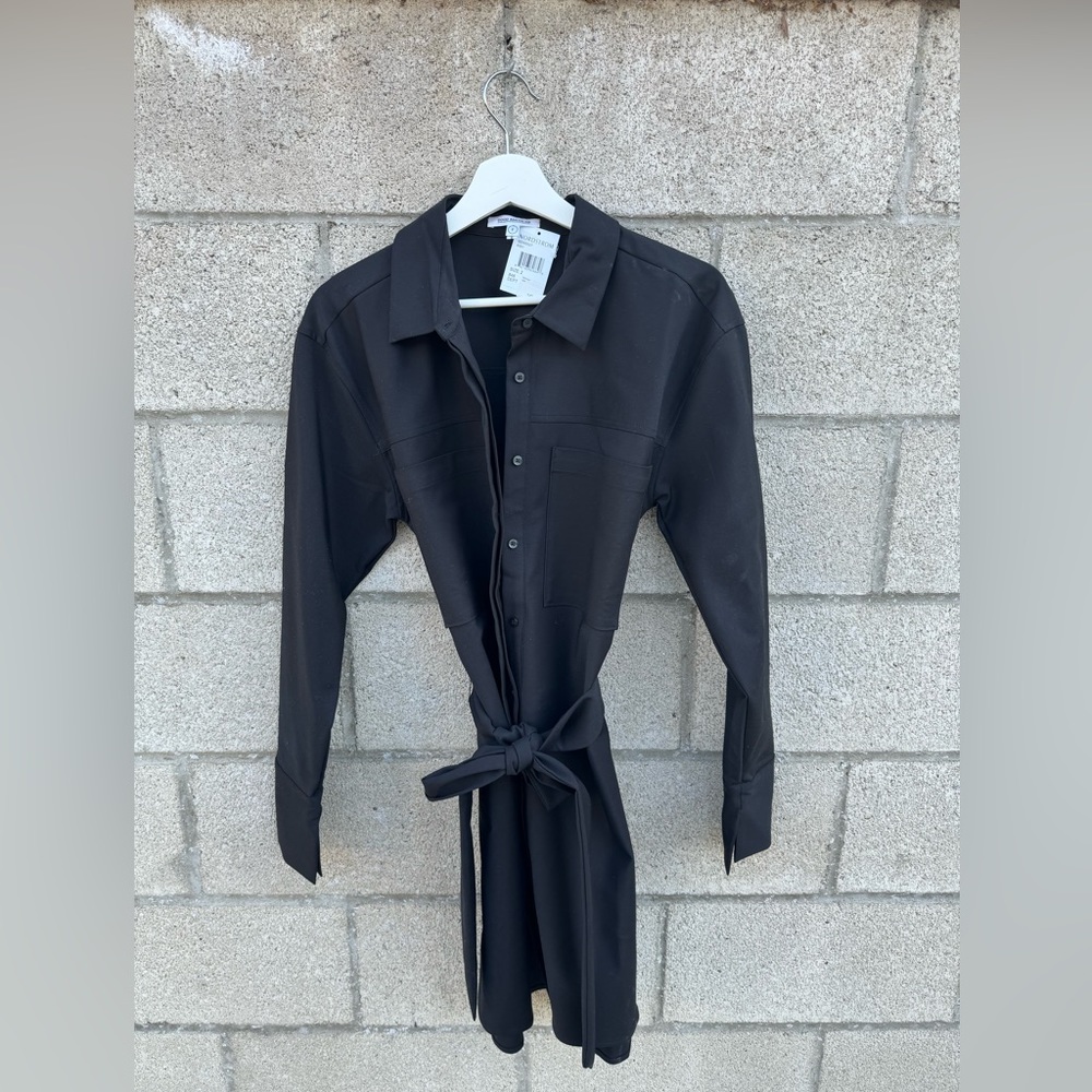 Black Good American button up dress.